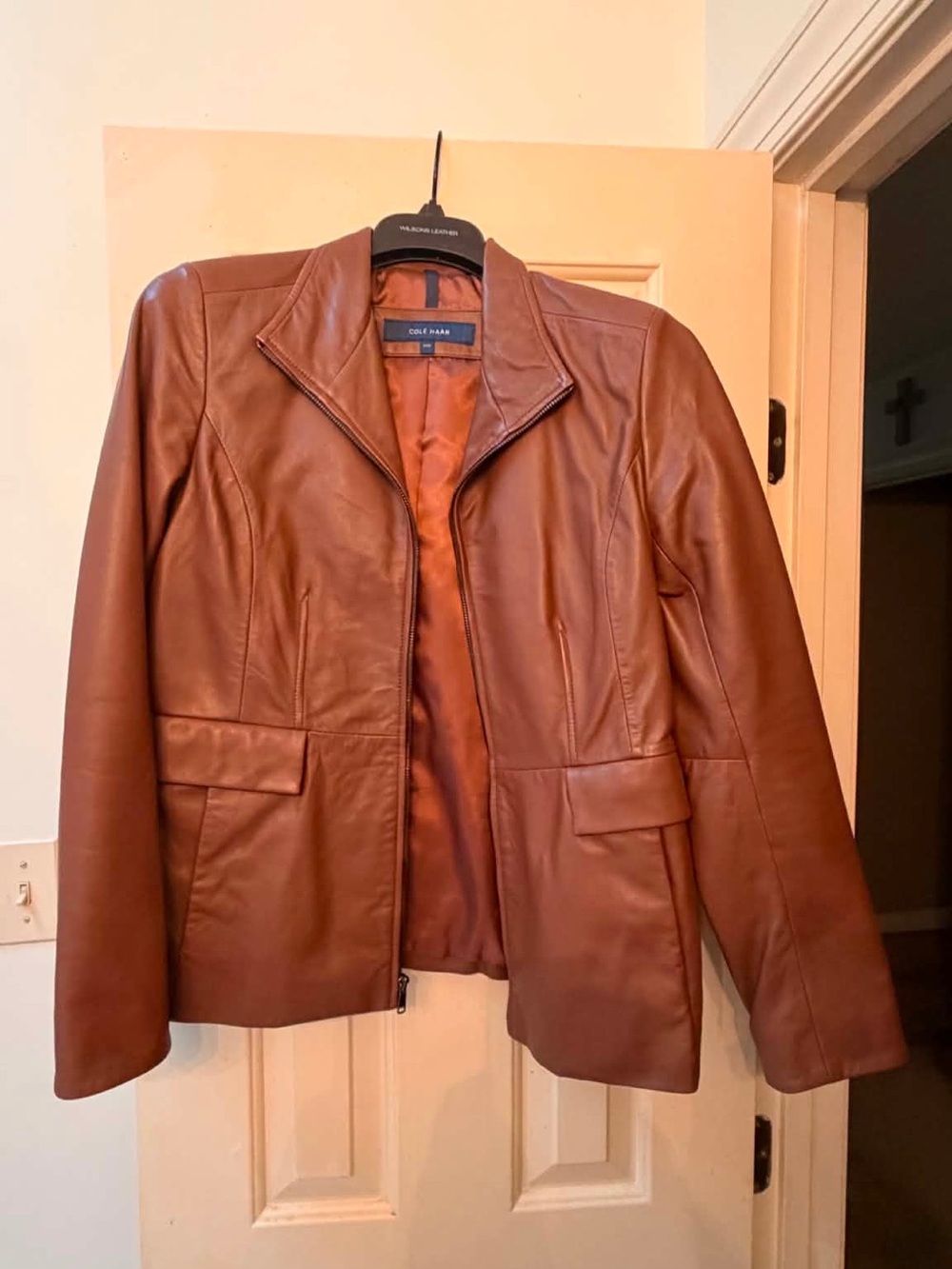 Men’s Cole Haan Cognac Leather jacket